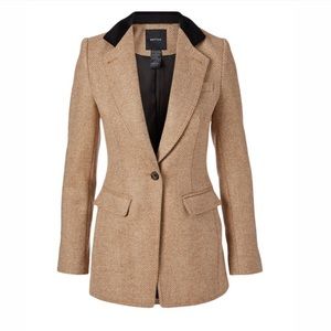 New NwT Smythe Herringbone Wool Jacket Coat